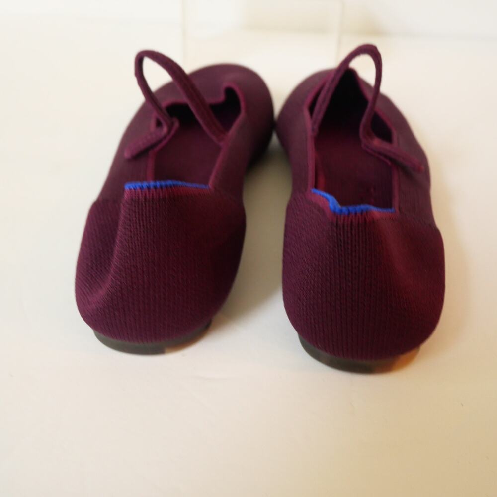 Rothy's Women's 6 Flats Max Square Mary Jane Plum Purple Shoes NEW - Picture 5 of 10